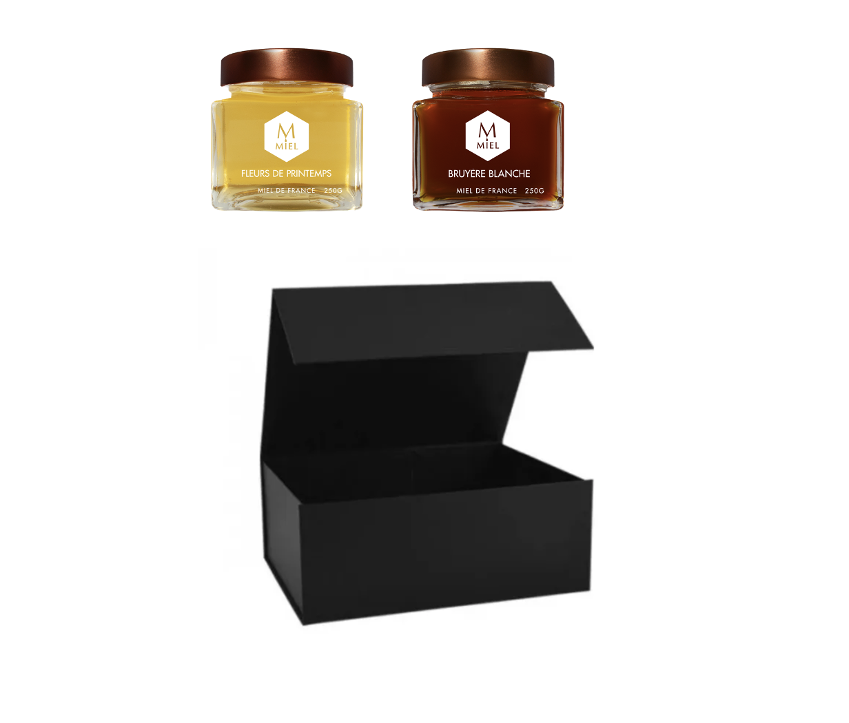 Coffret découverte d'assortiments de miel < Made In France Box